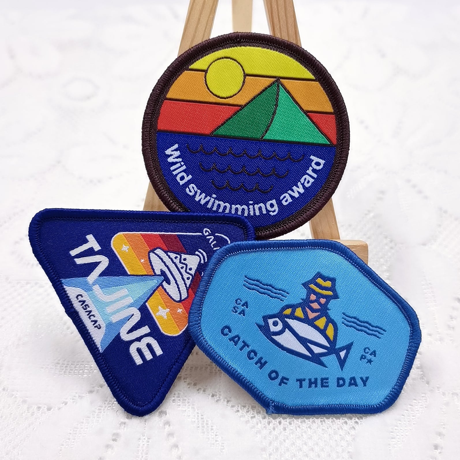 Wykonane na zamówienie logo krajobrazowe wzory patche dla odzieży