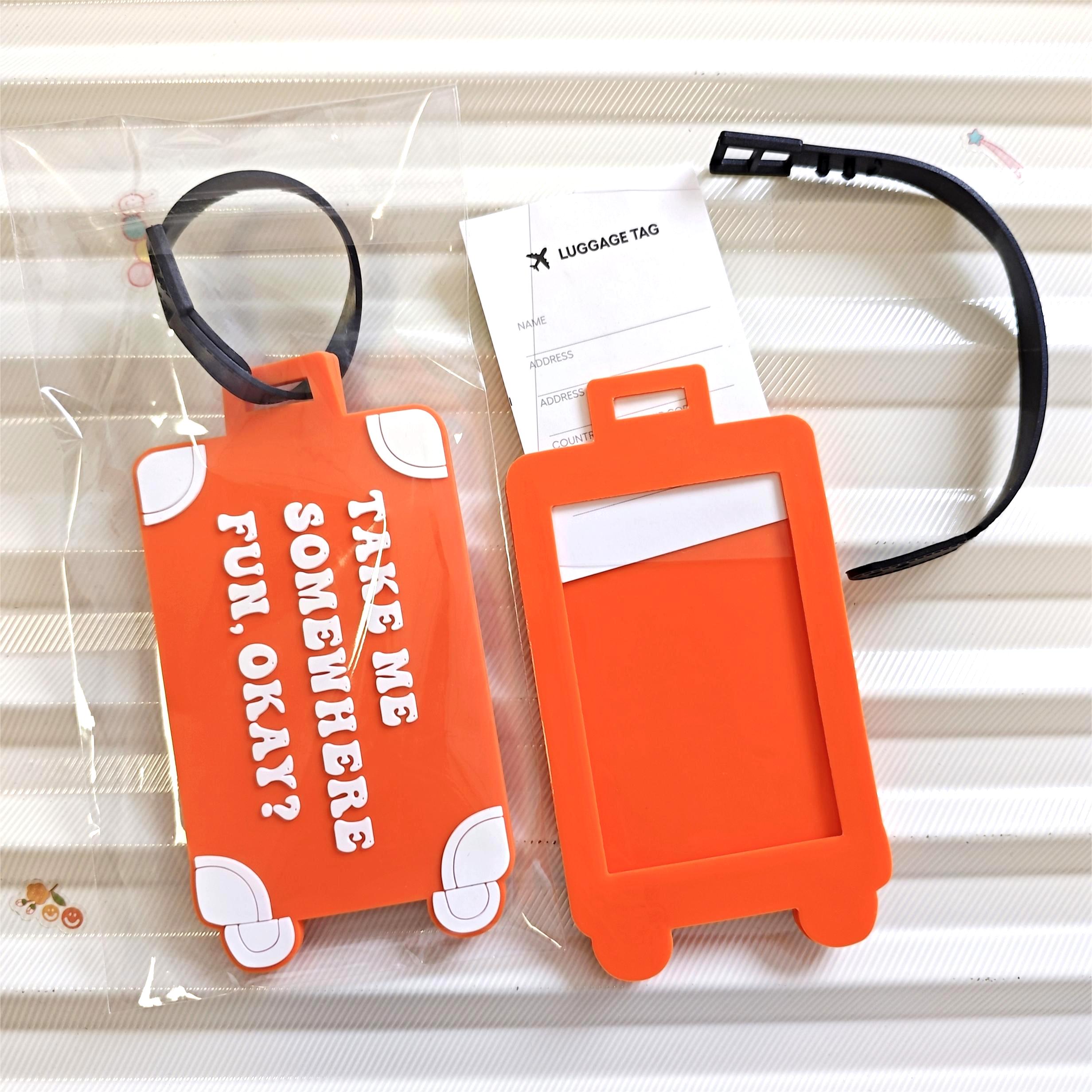 Factory OEM Custom Insert Card Golf Bag Tag Travel Tag 3D Design Logo PVC Rubber Luggage Tag for Promotional Gift