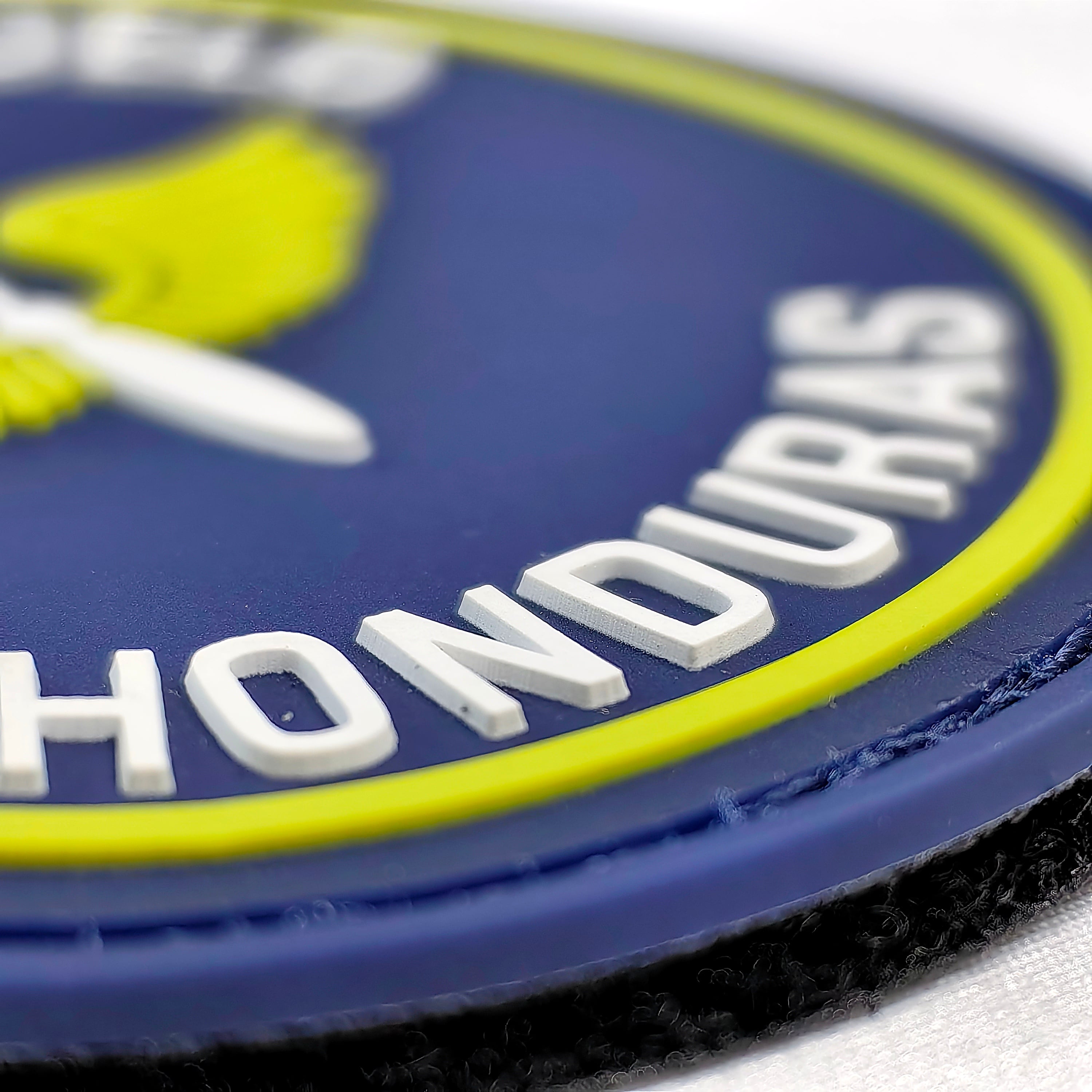 Custom Personalized Hook and Loop Round Professional 3D Soft PVC Rubber Patch for Clothing and Hat