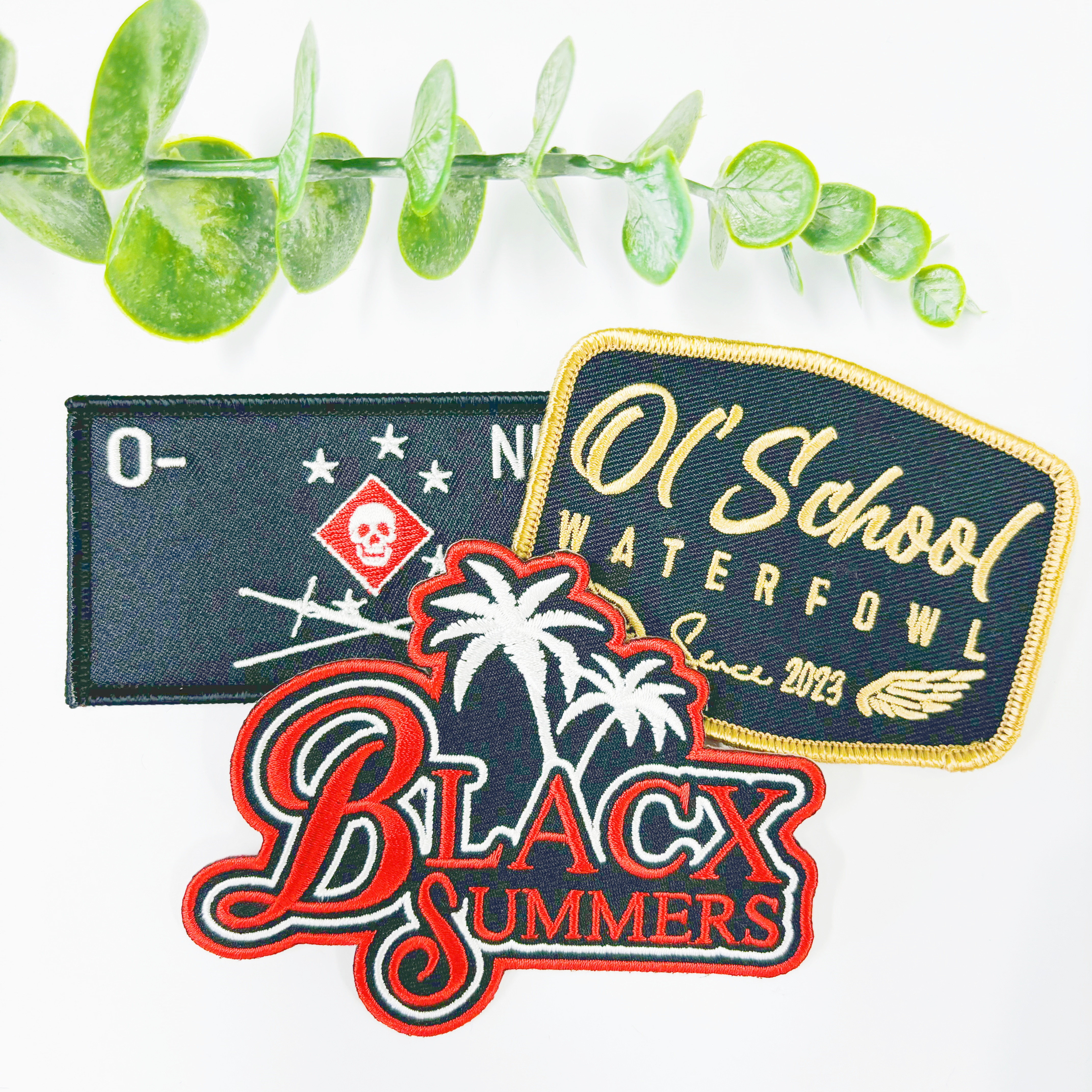 Patches de Bordado com Borda Cortada a Quente com Logotipo Personalizado