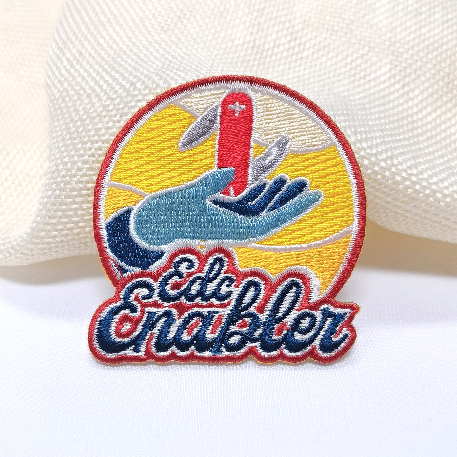 Custom Sew on Self-adhesive Heat Cut Border Patches