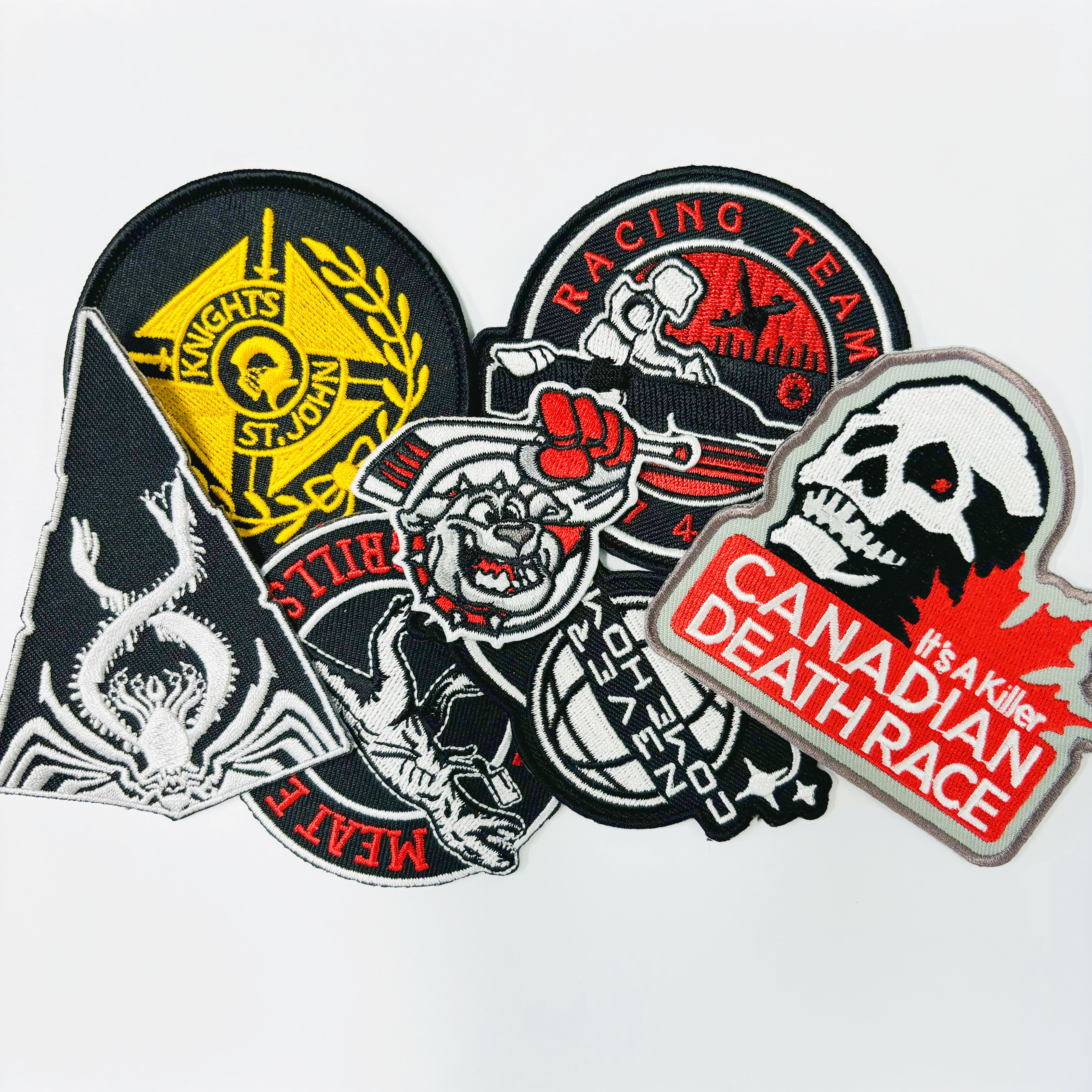 Custom 3D Logo Applique Embroidered Patch For Clothing