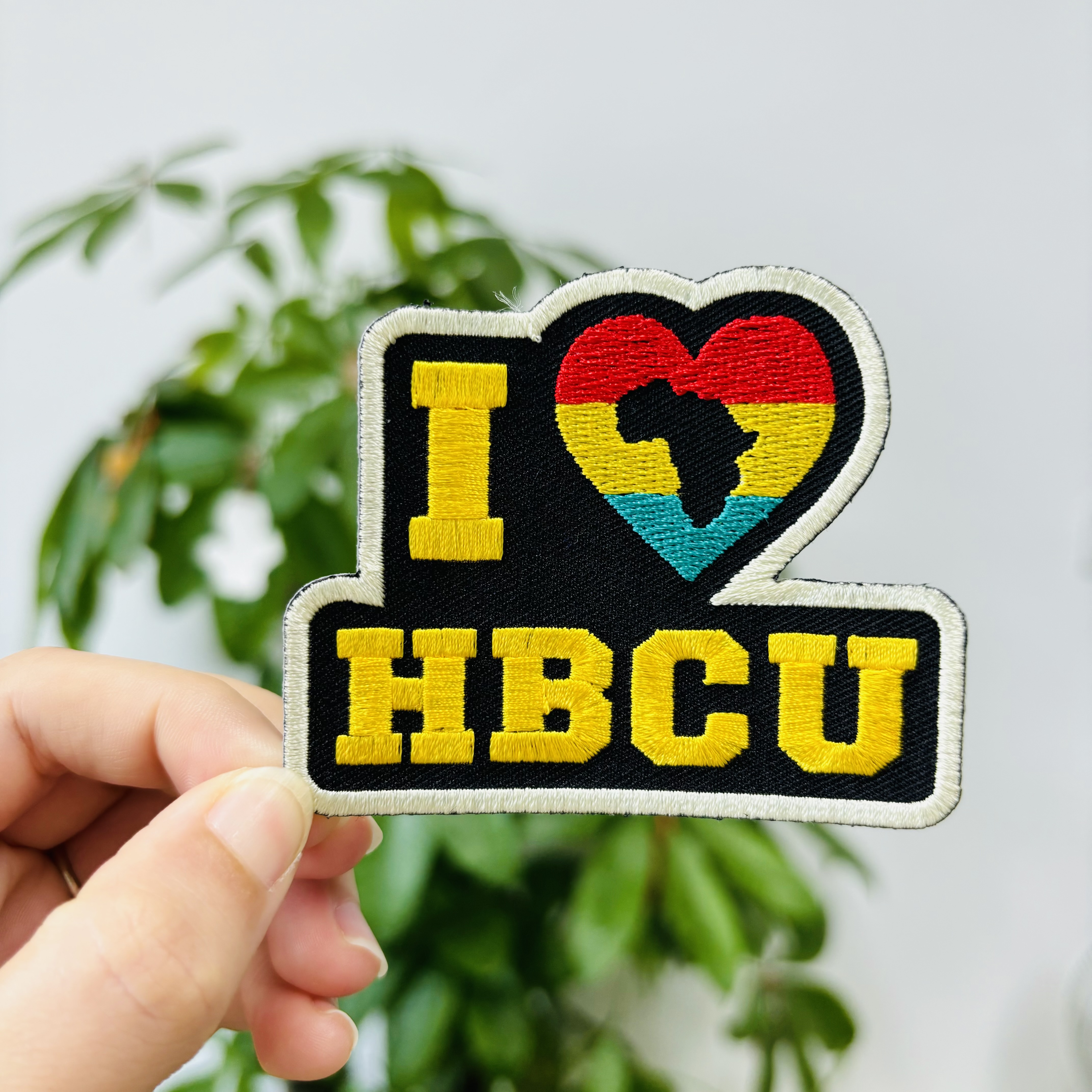Custom Logo Applique Embroidered Adhesive Letters Patches