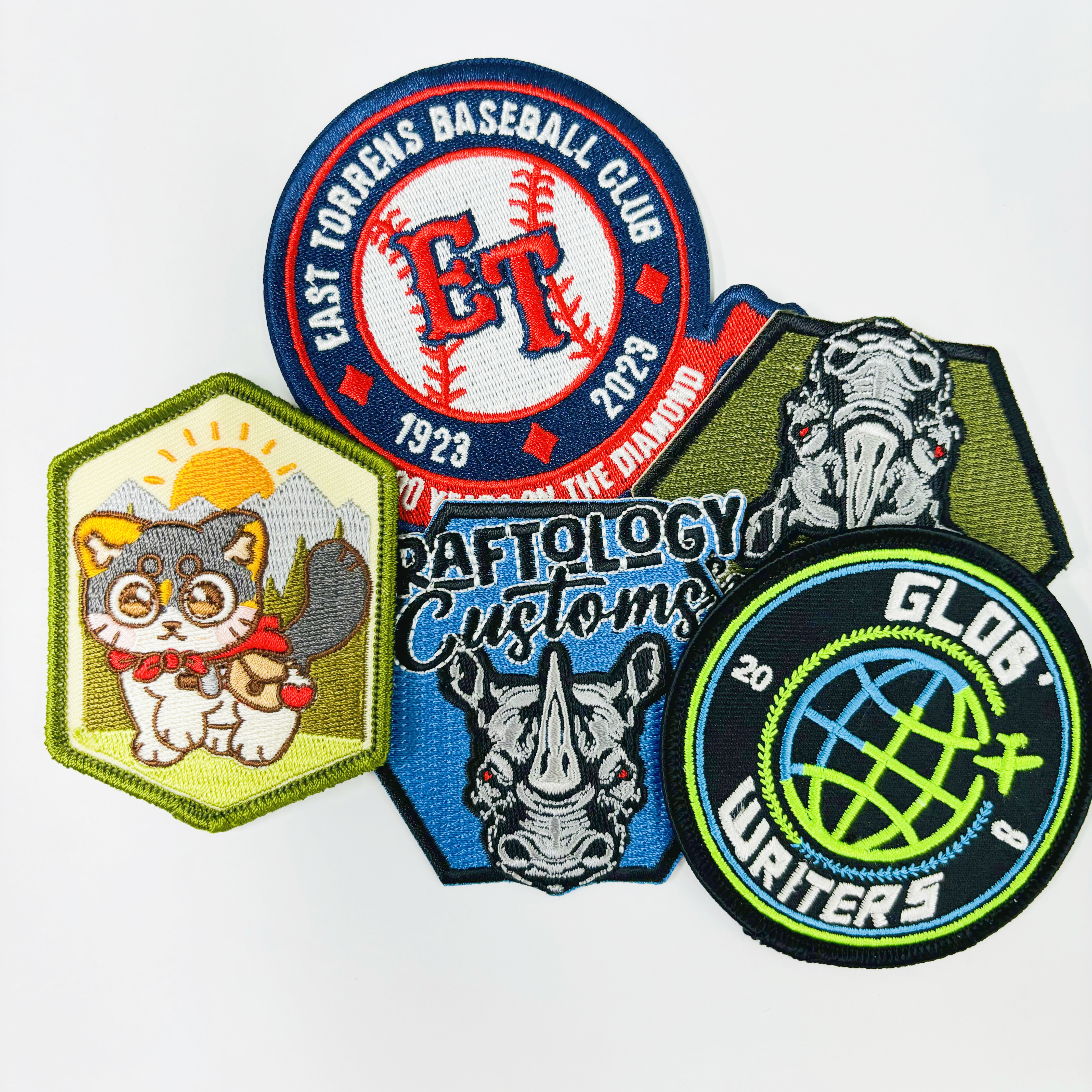 Custom 3D Logo Applique Embroidered Patch For Clothing
