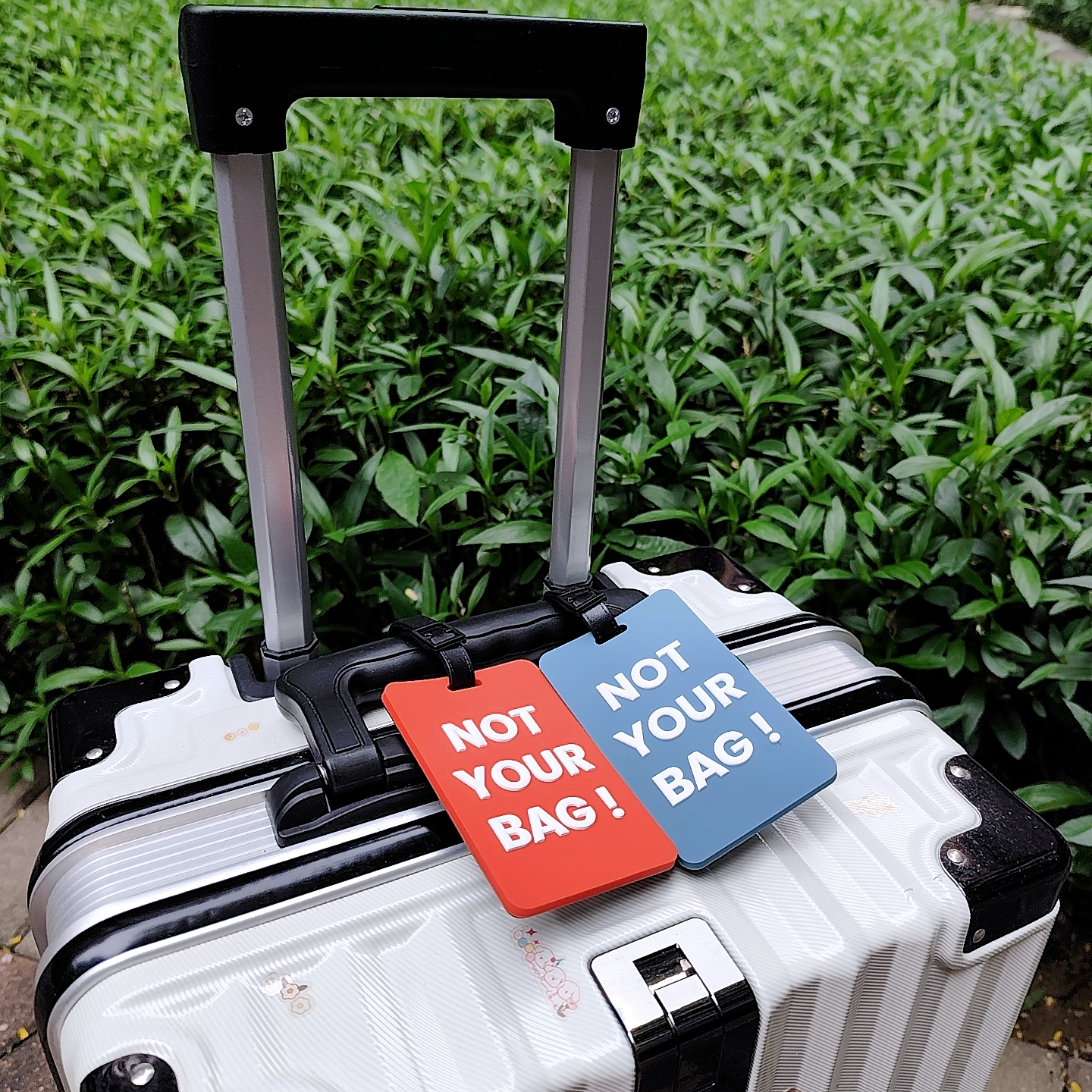 3D Airplane Travel Tag Promotional Gift Soft PVC Rubber Luggage Tag With Name Card for Backpack School Bag Decoration