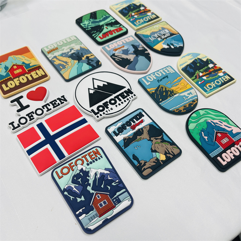 Individualūs minkšti PVC šaldytuvo magnetukai, pagaminti pagal jūsų logotipą arba kūrinį