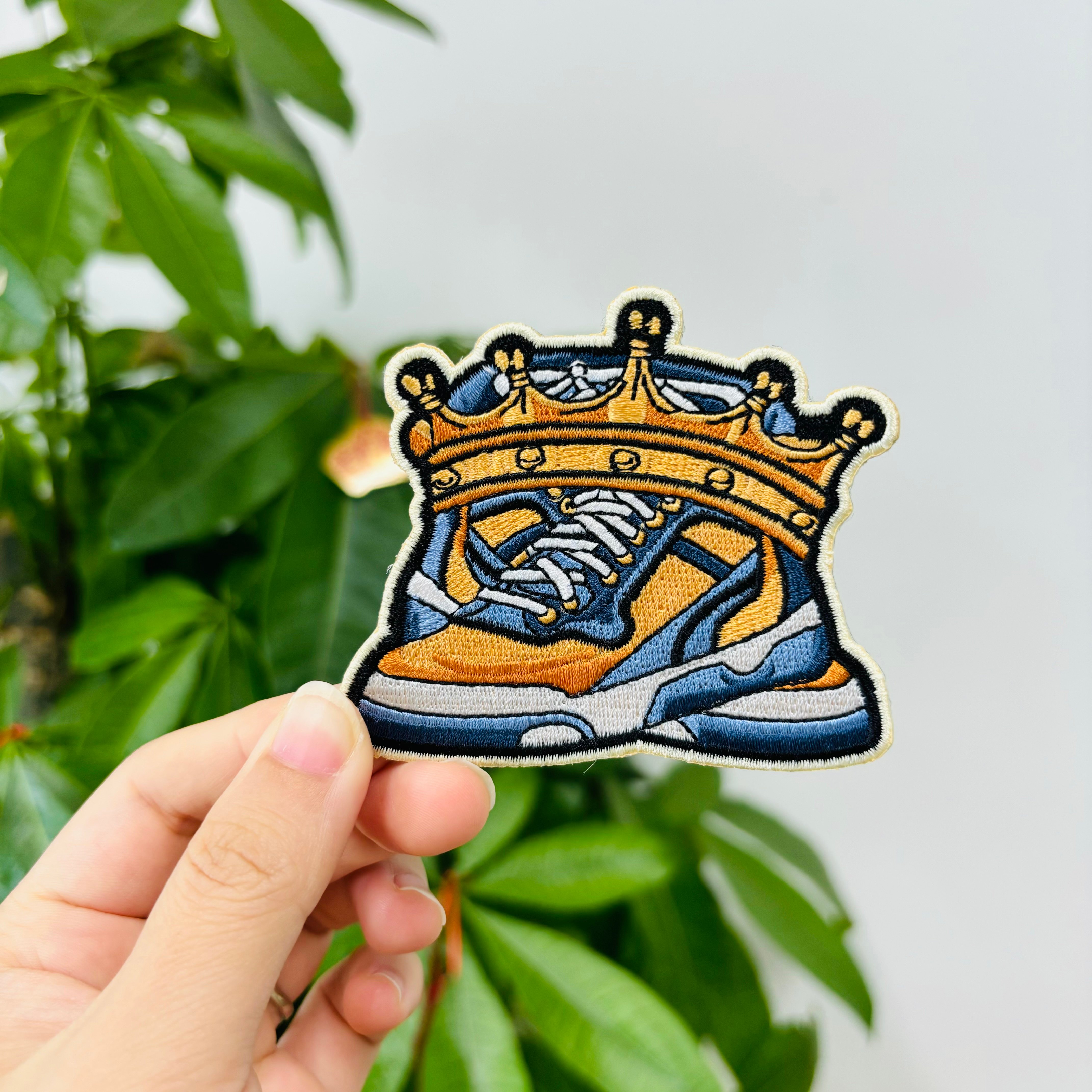 Custom Press Iron on Embroidered Patches for Clothing