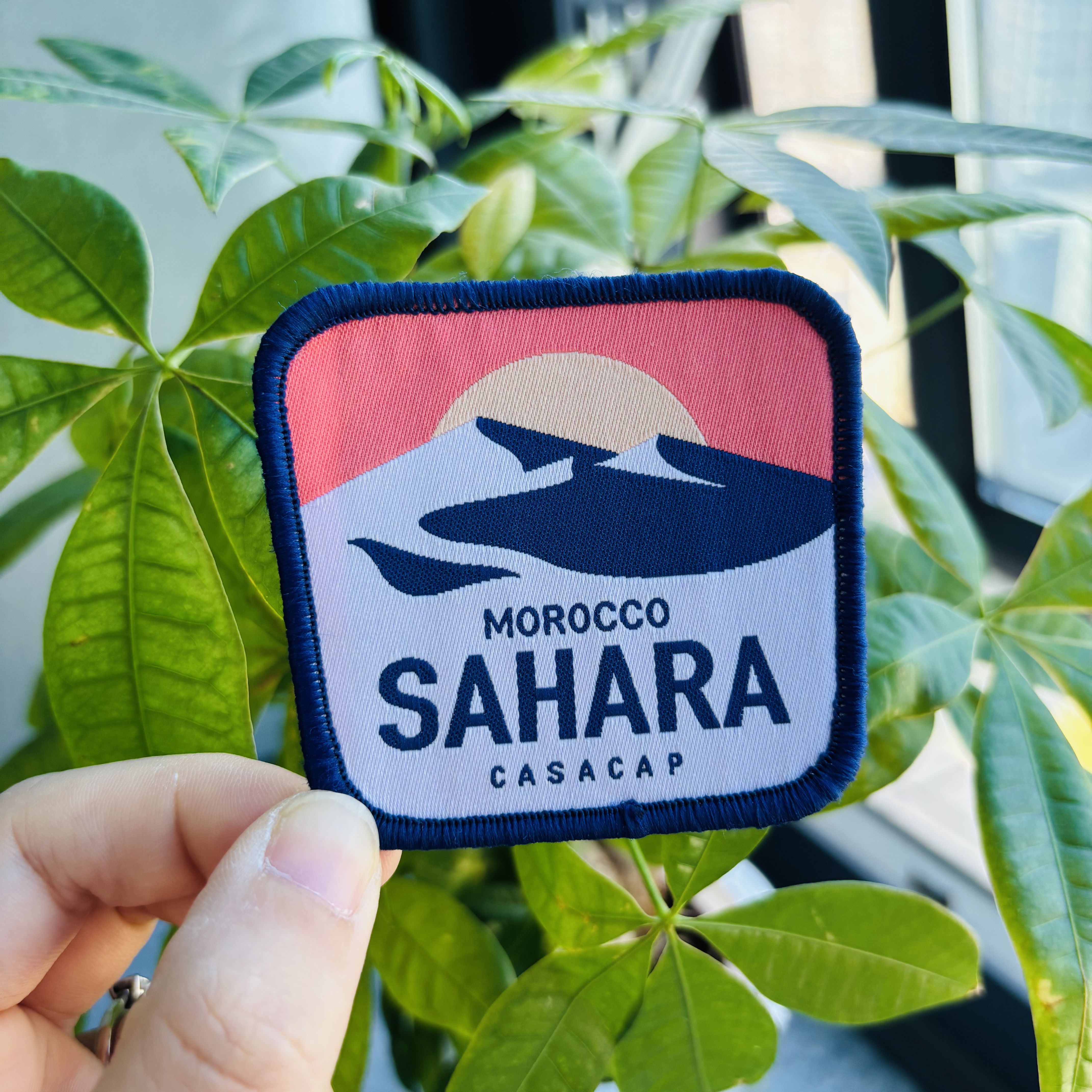 Custom logo Wholesale Heat Press Twill Felt Fabric Iron-on Woven Patches for Clothing