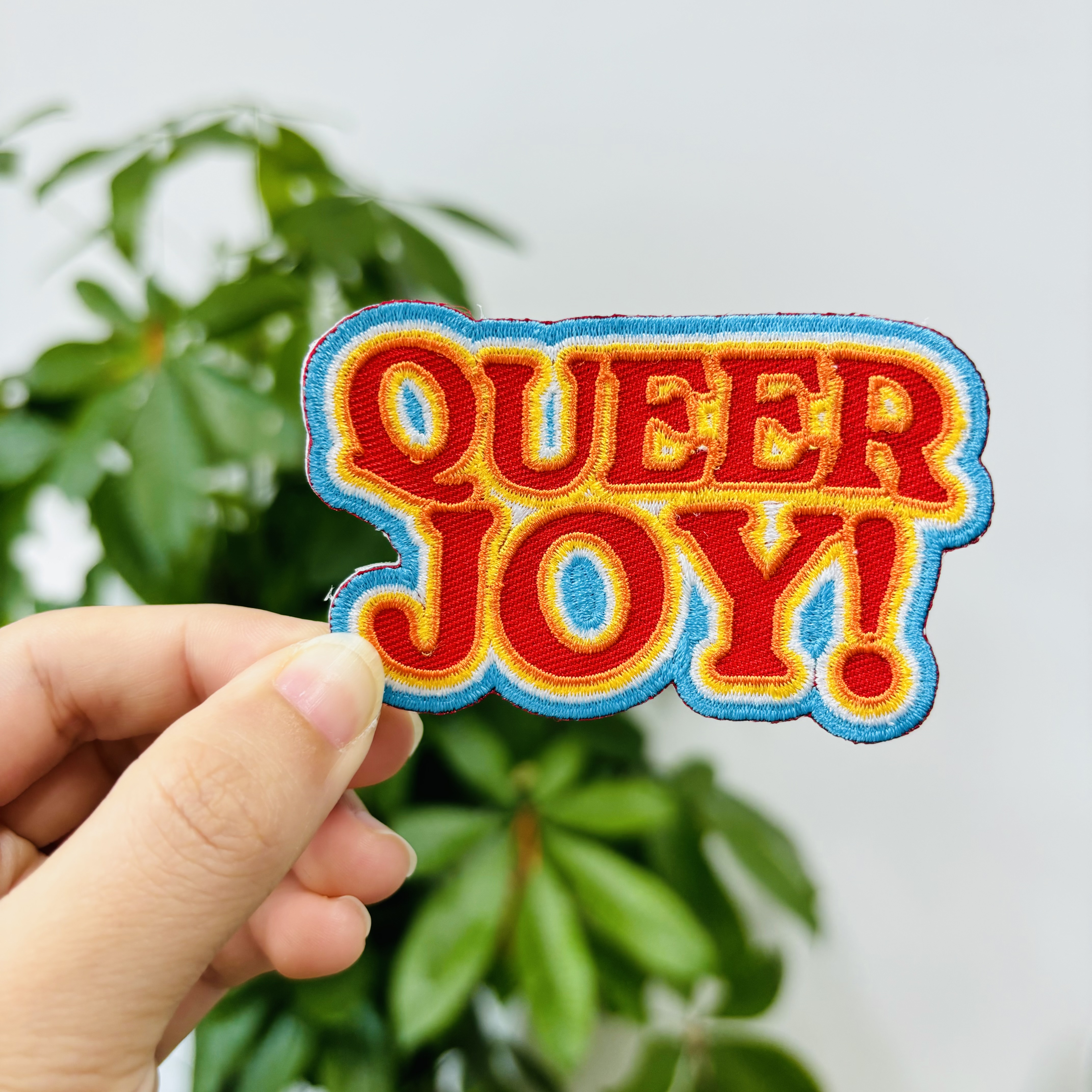 Custom Logo Applique Embroidered Adhesive Letters Patches