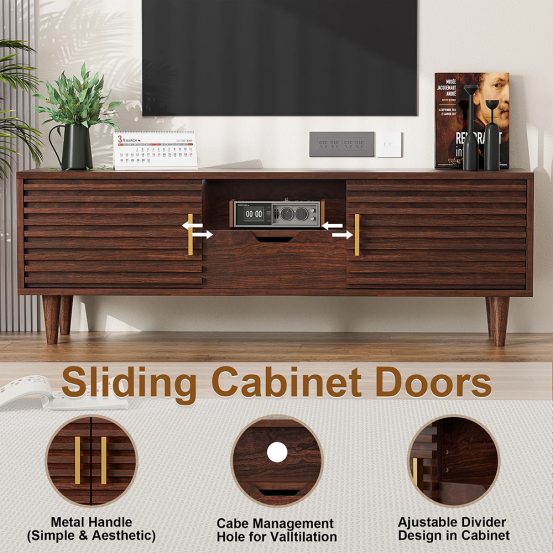 Advantages of Using a Sliding Door TV Cabinet in Narrow Living Areas