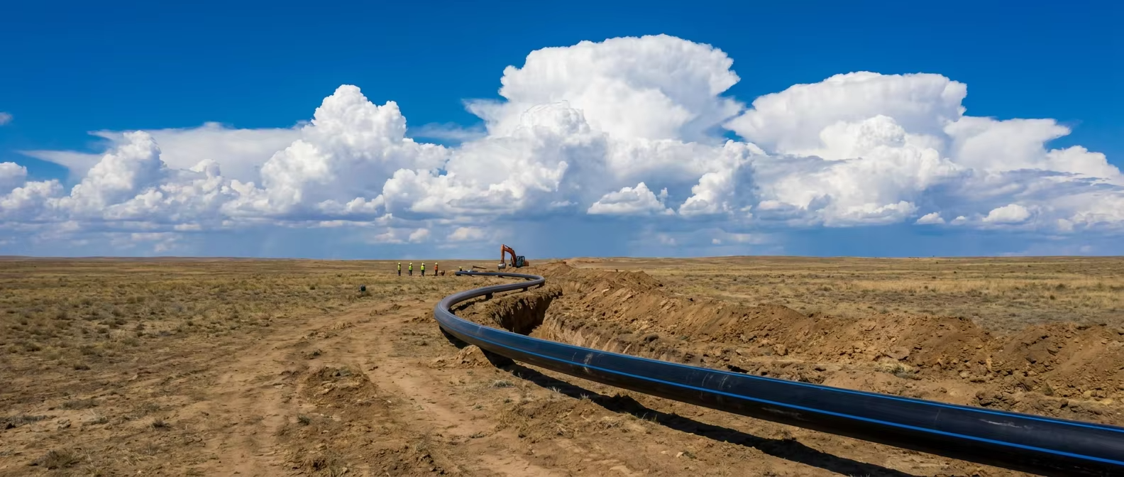 Clouds in the Sky, Water in the Blue – Karaganda, Kazakhstan