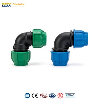 PP Compression 90° Elbows 