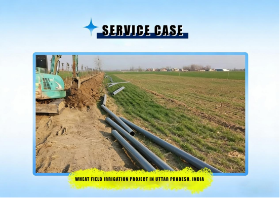 Wheat Field Irrigation Project in Uttar Pradesh, India