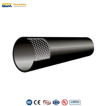 Steel Wire Mesh Skeleton Reinforced Hdpe Pressure Pipe For Fire