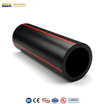 HDPE Red Stripe Fire Pipe