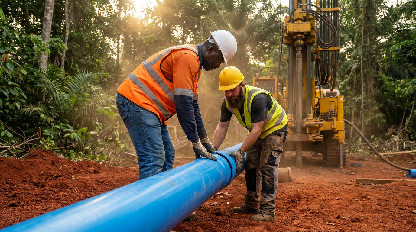Tailored uPVC Threaded Well Screen for Gabon Project – Precision Engineered for Extreme Conditions