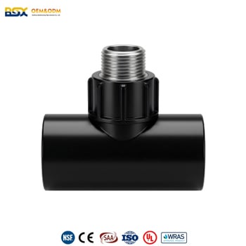 HDPE Socket Male Threaded Tee