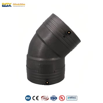 HDPE Electrofusion 45 Degree Elbow