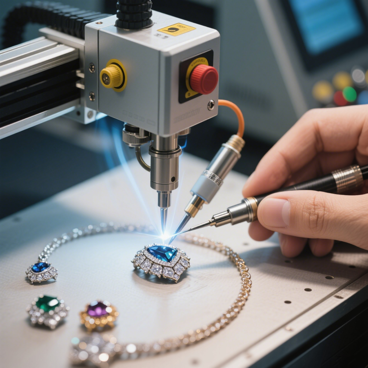 Which welding machine should be used for permanent jewelry?