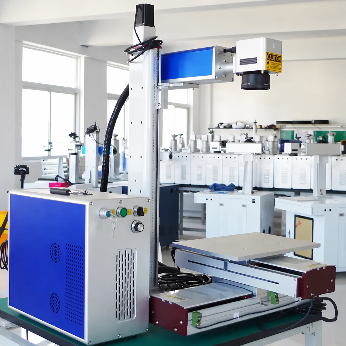 Fiber optic laser marking machine