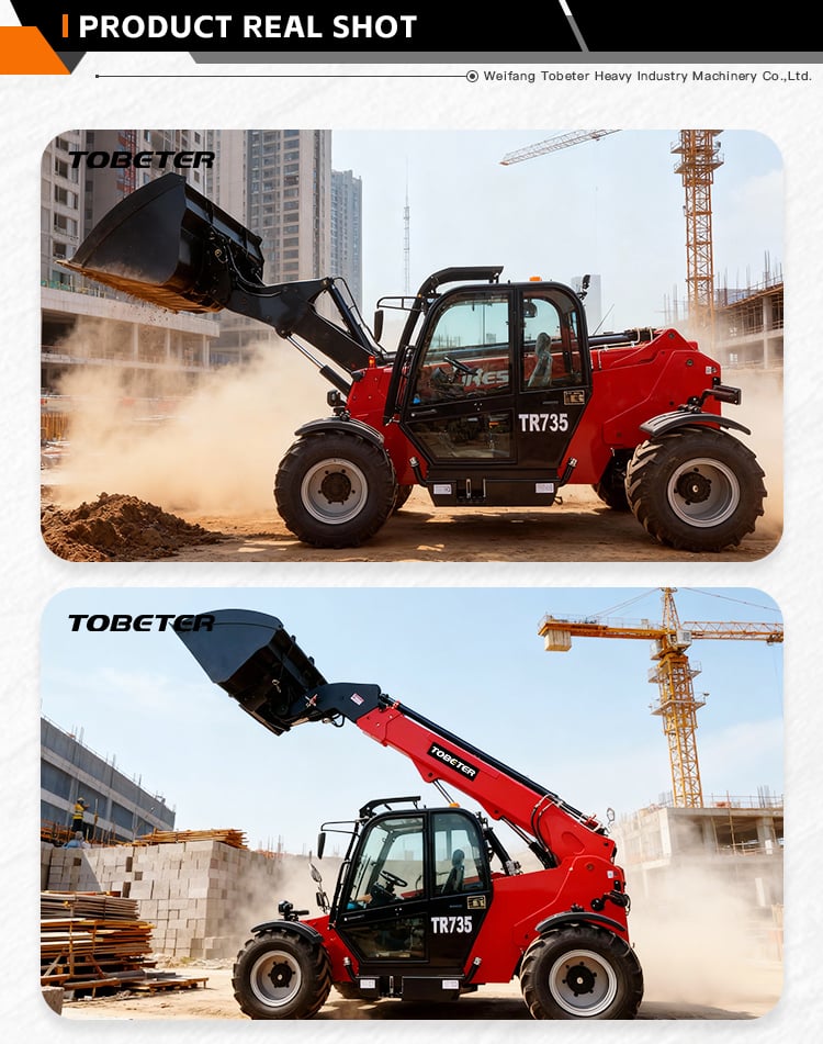 3.5 ton Telehandler Forklift TR735 manufacture