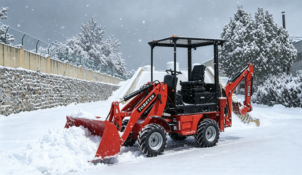 Por que uma pequena carregadeira é perfeita para remoção de neve