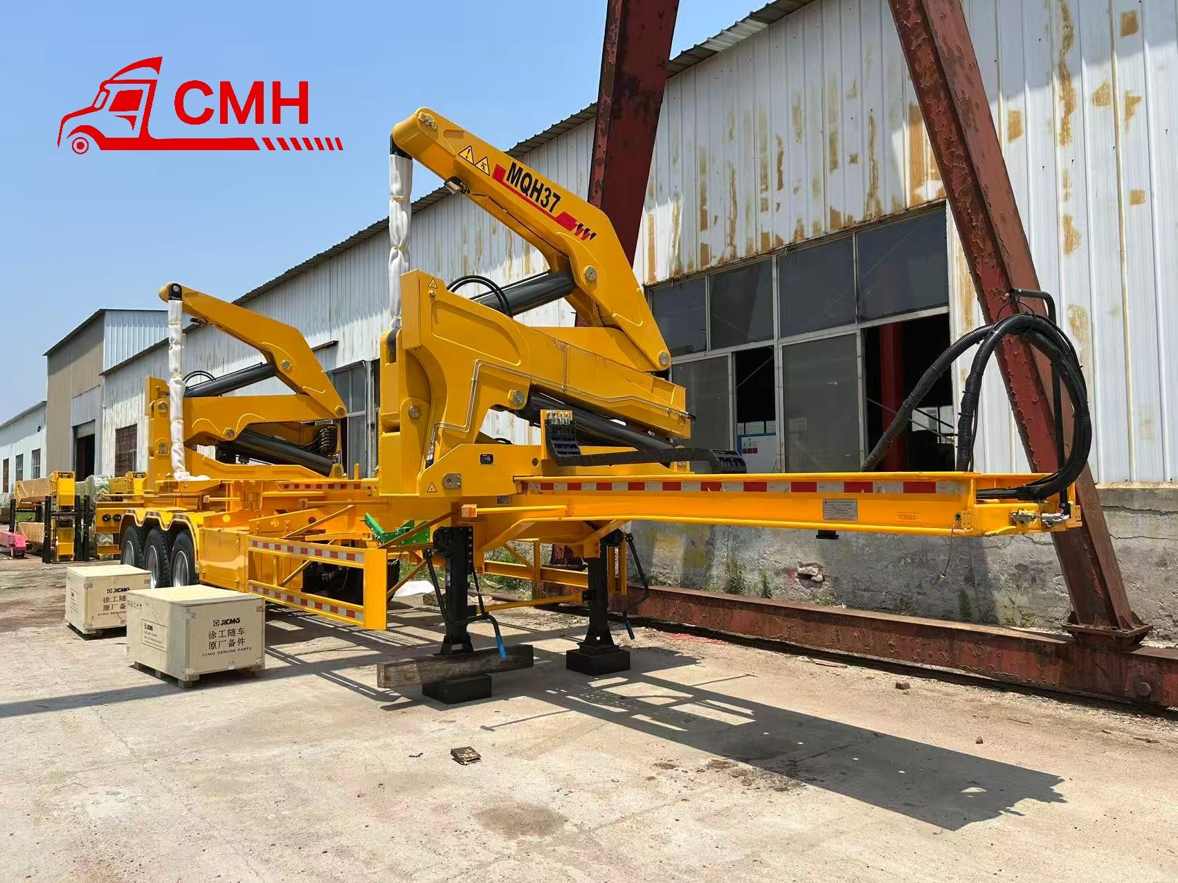 High Quality 3 Axle Container Sideloader Semi Trailer with Hydraulic Lifting System for 2×20ft or 1×40ft Container Handling and Transportation