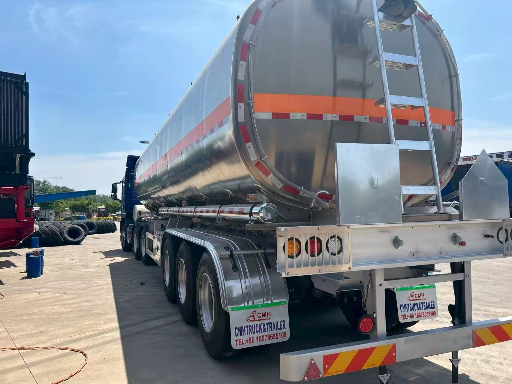 2026 Year Model CMHTRUCK 3 Axles 45 CBM Aluminum Alloy Material Oil-tank Semi Tralier Good Quality and Low Price for Sale
