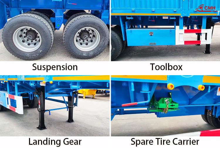 4 Axle Fence Cargo Semi Trailer