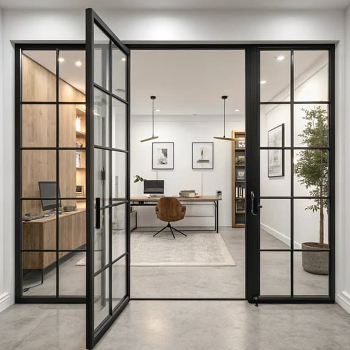 How Aluminium Office Doors Enhance Aesthetic Appeal and Functionality?