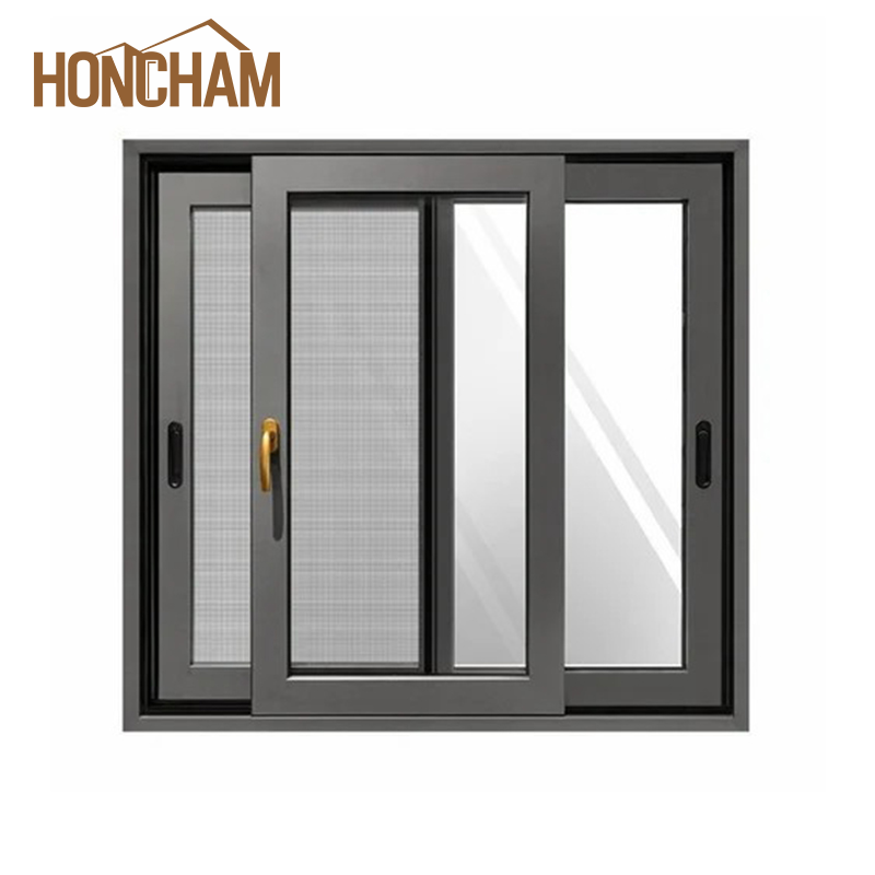 Aluminium Sliding Windows with Grill | Secure Anti-Theft Sliders