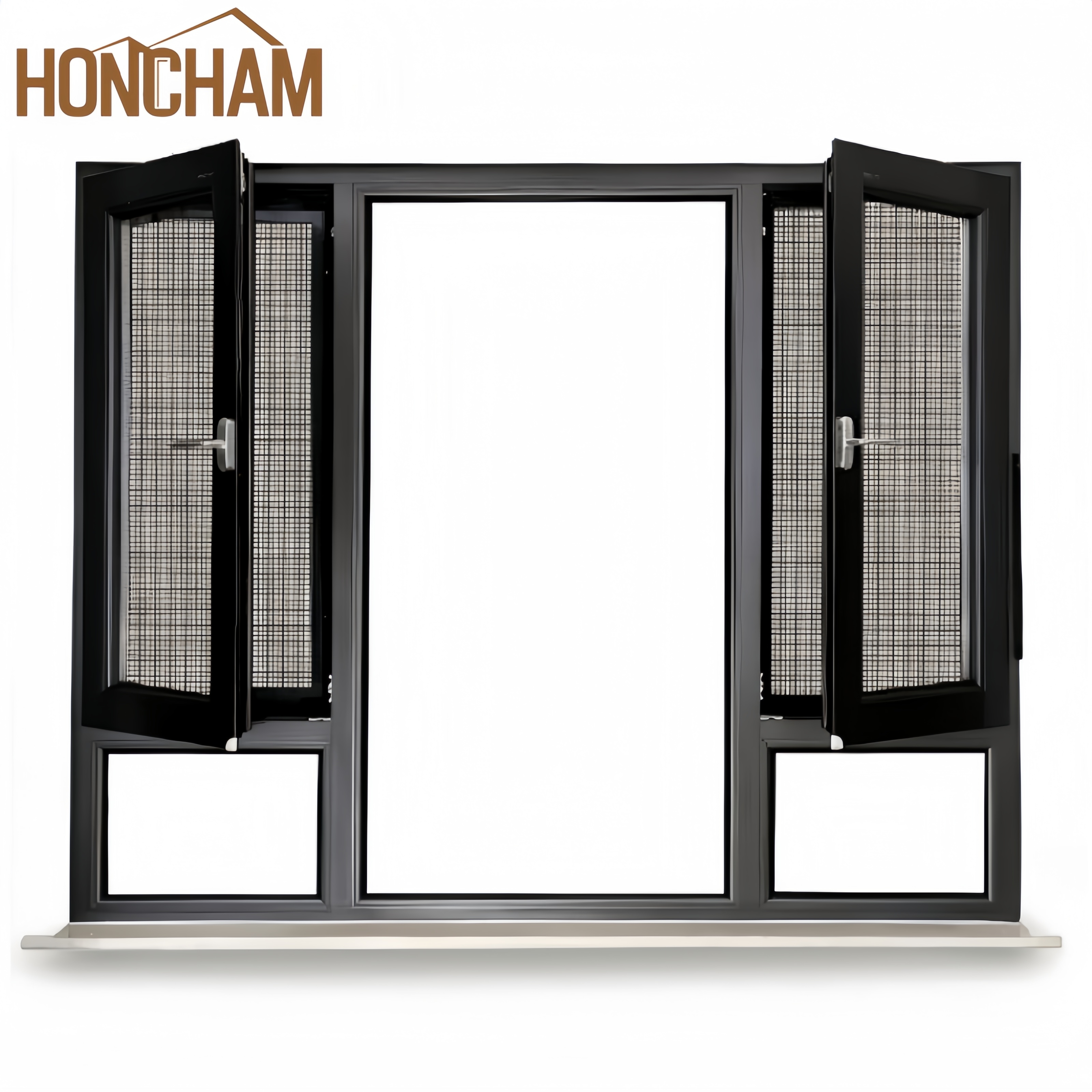 UPVC French Windows | No-Mullion Double Casement for Maximum View