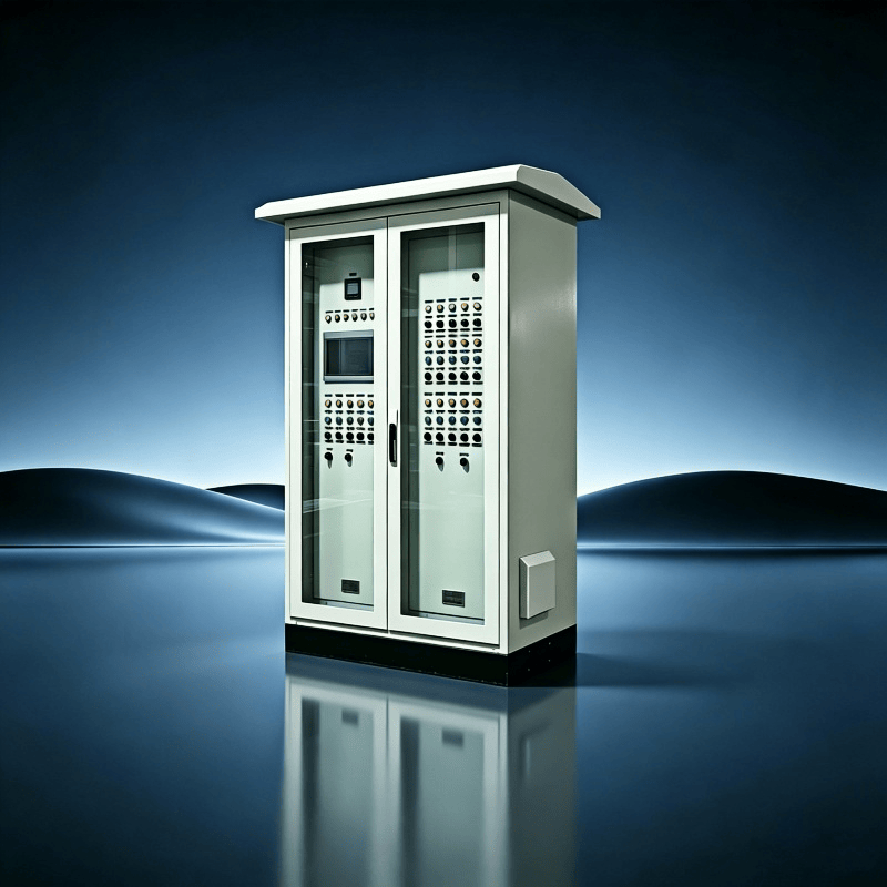 Outdoor Control Cabinet: Weatherproof IP55 Electrical Enclosure for Industrial Automation & Power Distribution
