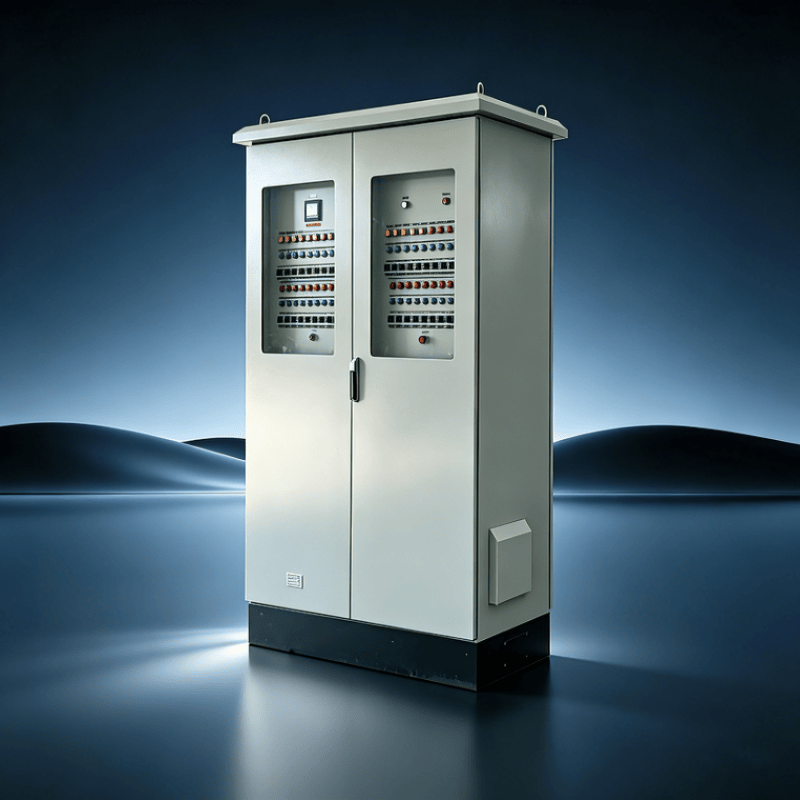 Outdoor Double-Door PLC Control Cabinet | IP54-Rated Industrial Electrical Control Cabinet for Remote Automation