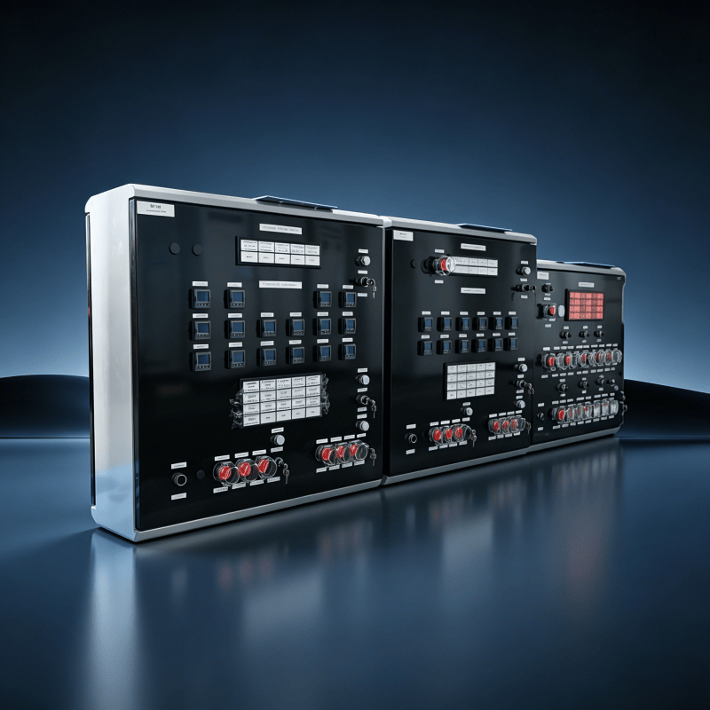 Instrument Control Cabinet | Customized Industrial Monitoring & Control Panel with Digital Meters & Buttons