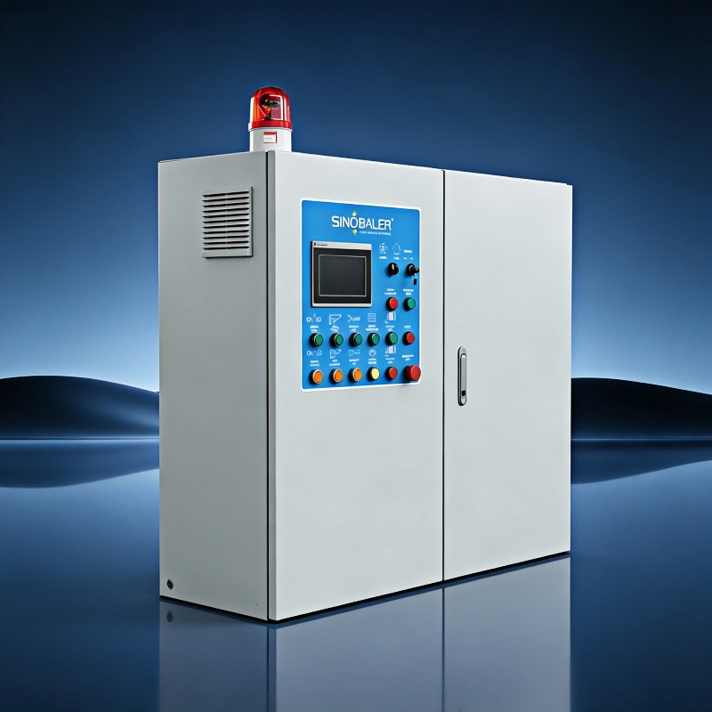 Industrial Control Cabinet: Integrated HMI & PLC Control Panel for Industrial Automation