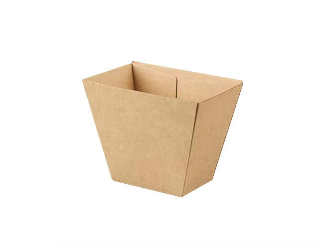 Custom Disposable Kraft Paper Pizza Cookies Packaging Corrugated Tray with Embossed Surface Eco-Friendly Rectangular Fast Food manufacture