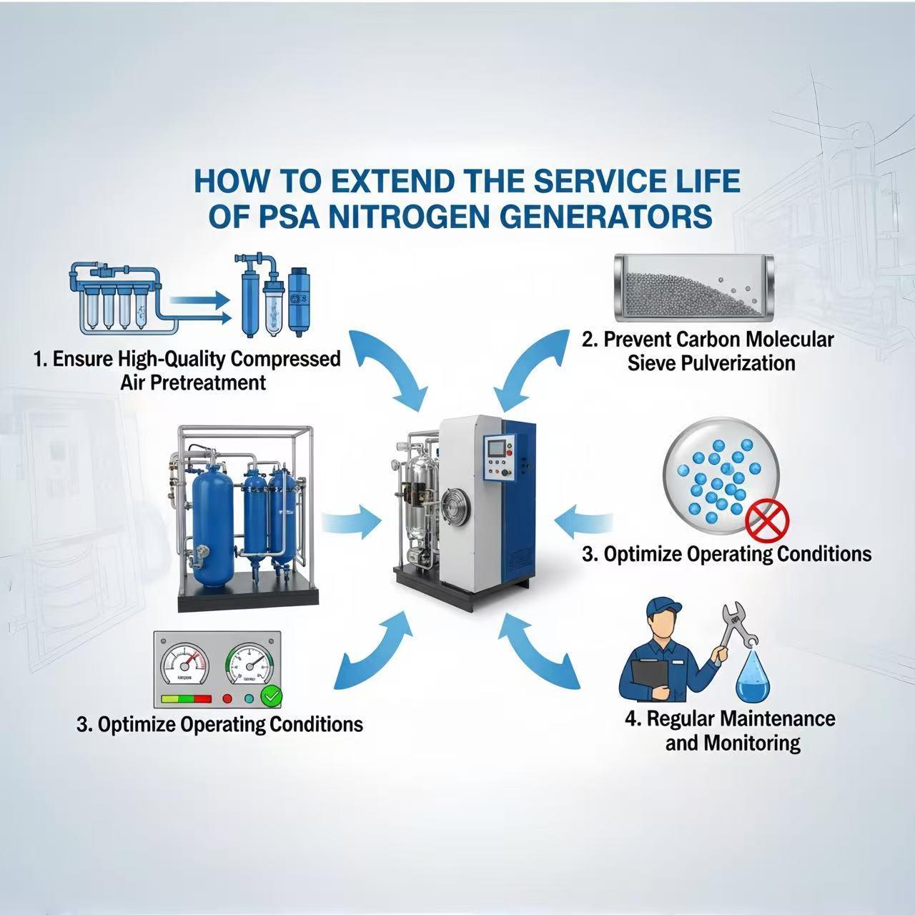 How to Extend the Service Life of PSA Nitrogen Generators