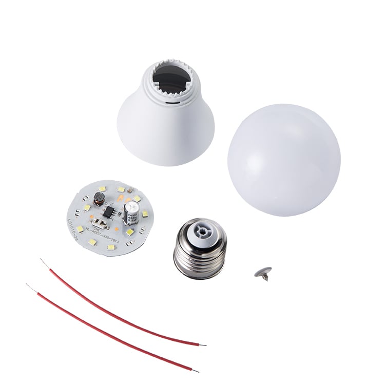 DOB led bulbs raw materials and skd DOB led bulb indoor lighting with 1 years warranty