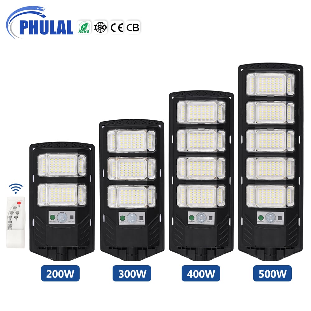 Outdoor Solar Streetlight All in One Solar Led Street Light Lamp 200W 300W 400W 500W Ip65 Waterproof Solar Street Light