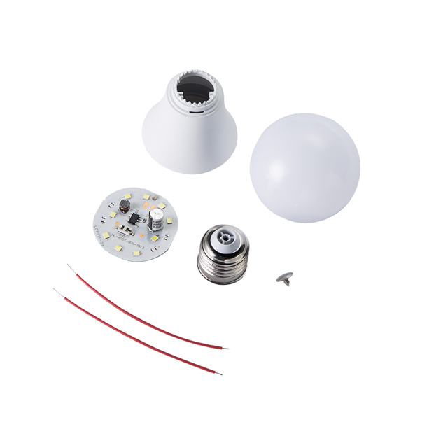 raw materials 3w 5w 7w 9w 12w 15w E27 B22 led bulb light accessories SKD parts plastic aluminum housing driver PCB board