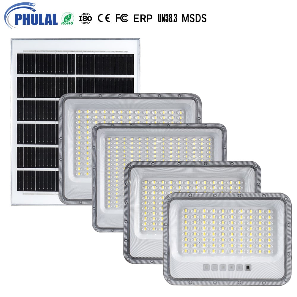 100w 200w 300w 400w Proyector Solar Security Rechargeable Flood Led Light IP67 Waterproof Outdoor Flood Lights Solar Flood Light