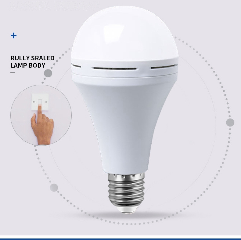 5W 7W 9W 12W AC/DC Factory Price Emergency light Rechargeable Bulb