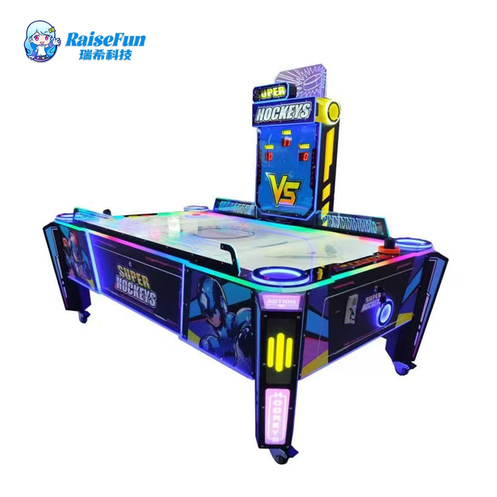 Air Hockey Table Arcade Game With Automatic Serving Feature