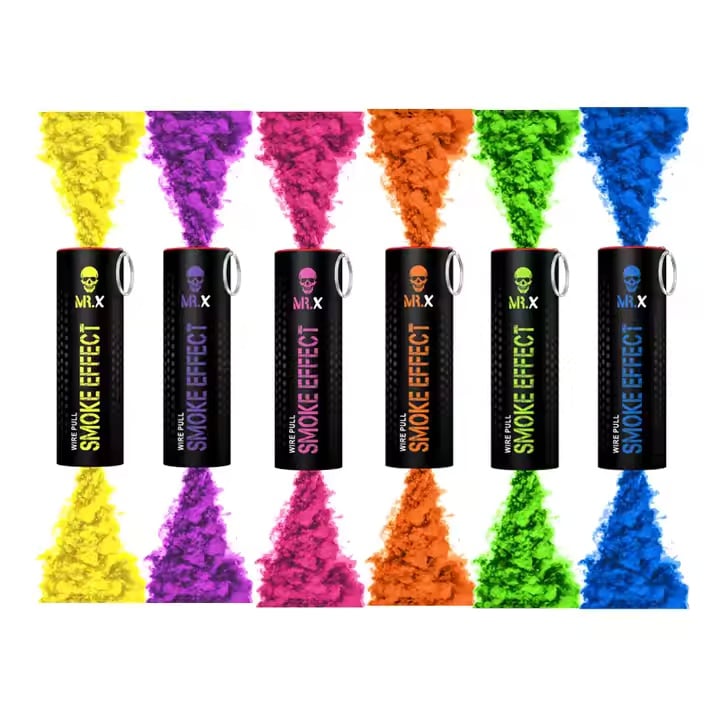 Colored smoke is used for weddings, festivals, celebrations, and similar occasions.