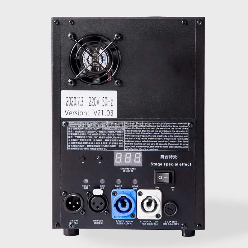 Cold spark machine for stage wedding