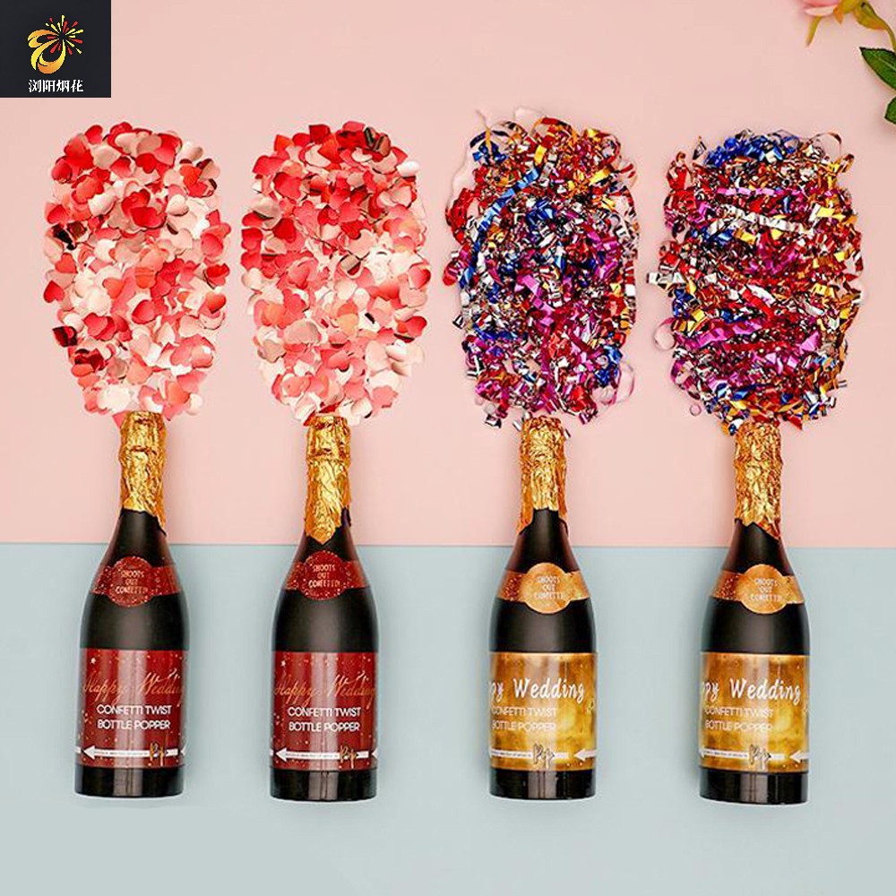  Champagne bottle shaped confetti cannon