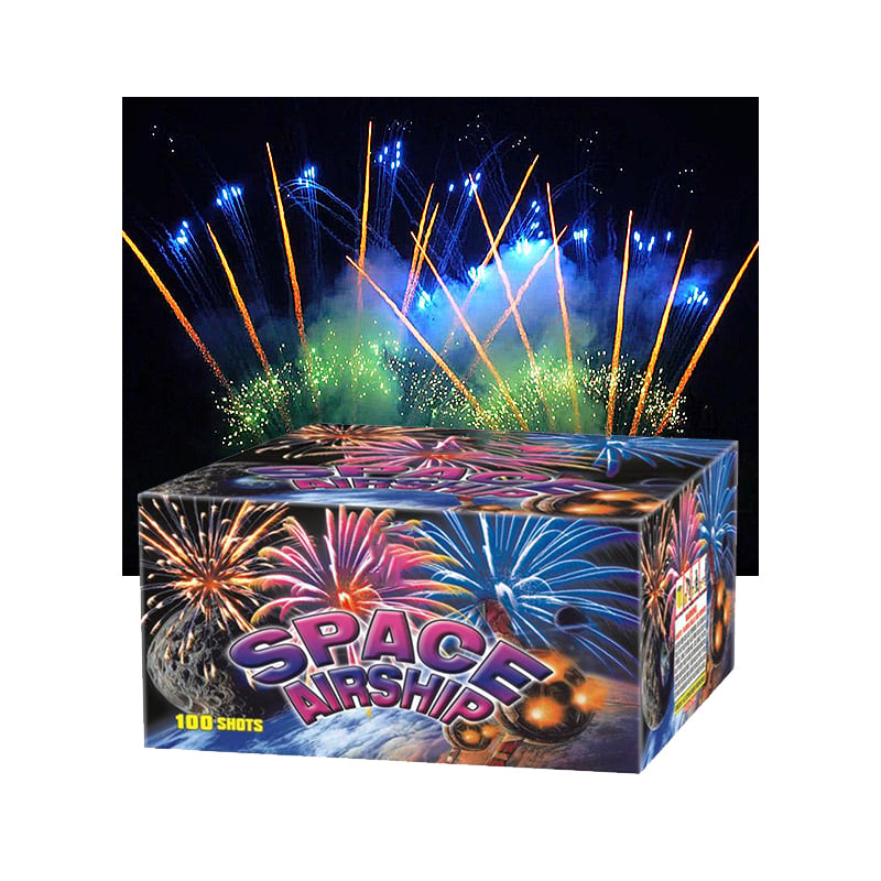 Hunan Professional Fireworks, Chinese Fireworks Supplier Manufacturer, Fan-shaped Cake Fireworks 1.2inch 100 Shots (Brazilian Carnival)