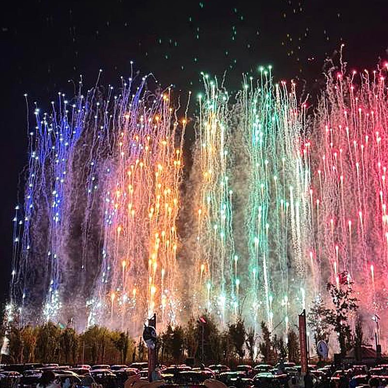Hunan Fireworks Manufacturing, Chinese Fireworks Factory, Professional Fireworks Professional Fireworks Cake Pyrotechnics 1.3g and1.4g Outdoor Fireworks (Rainbow Life)