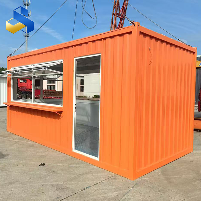 Prefabricated modular container houses for street-side coffee shops Creative Container Homes 